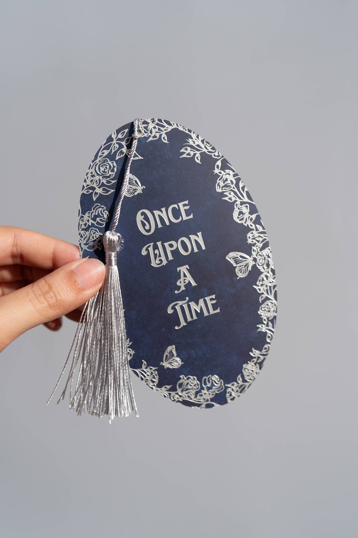 Once Upon a Time Silver Foil Bookmark | Bookish Romantasy