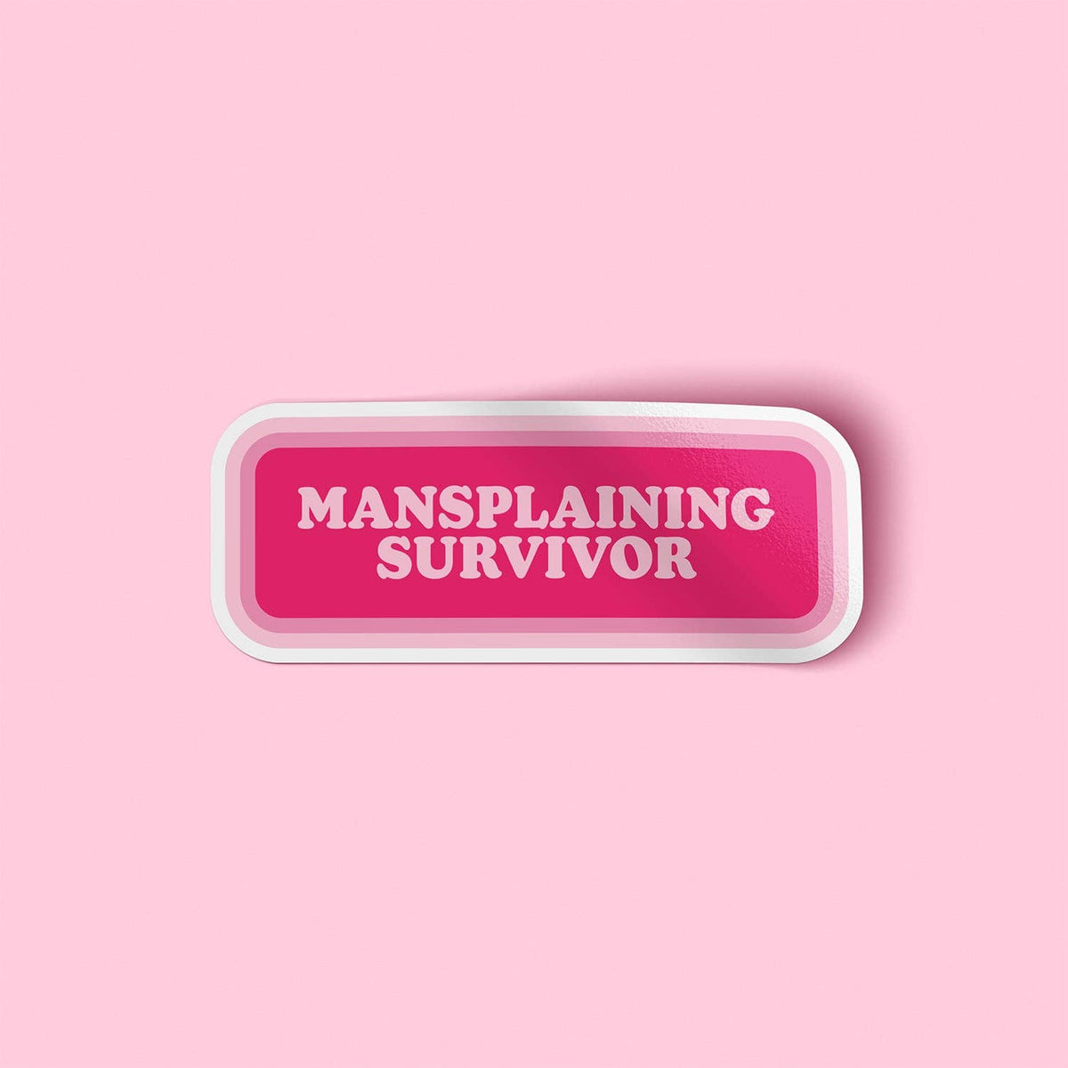 Pink button with &