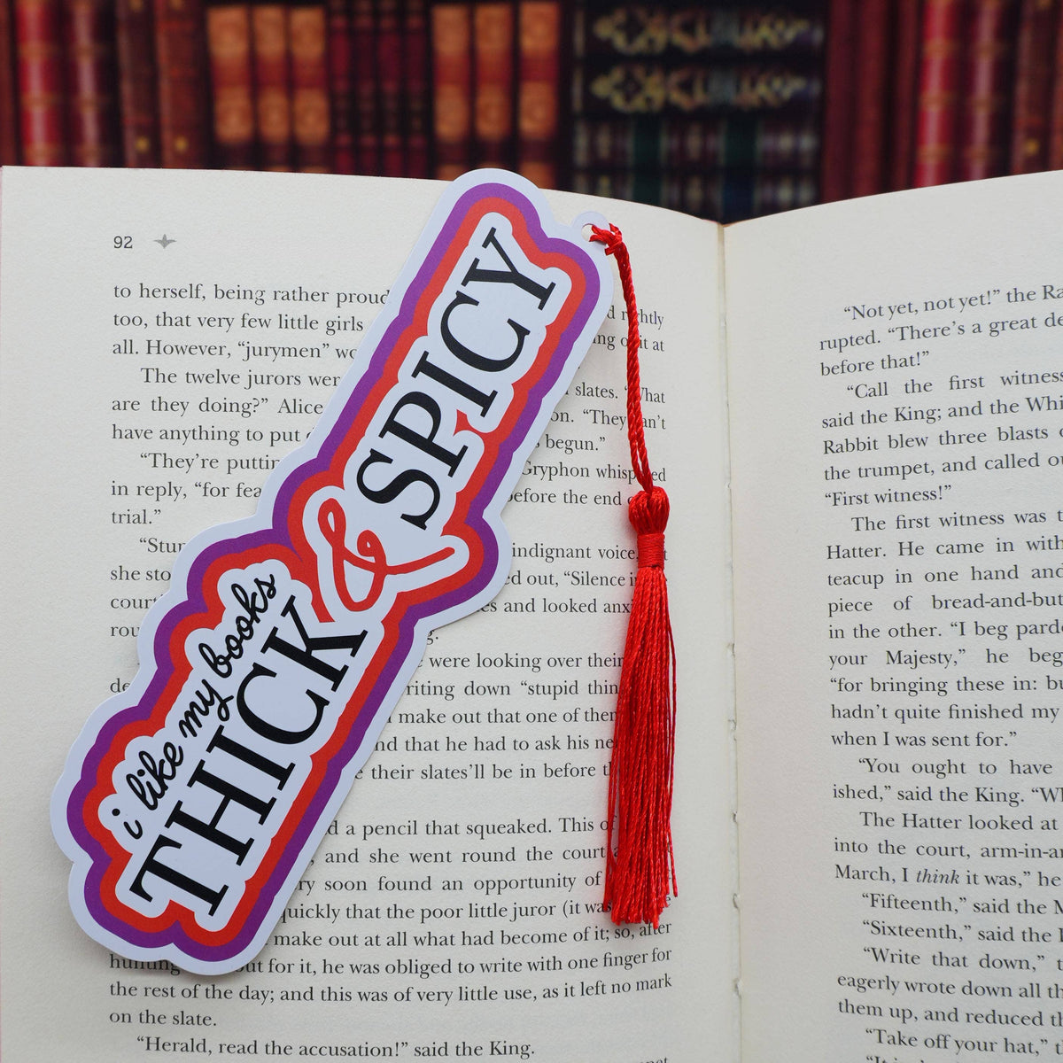 I Like My Books Thick & Spicy Bookmark | Spicy Romance Bookmark