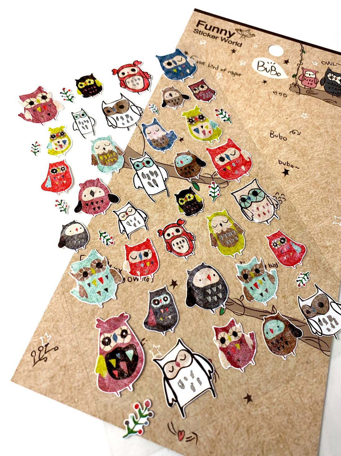 Bubo Owl sticker sheet