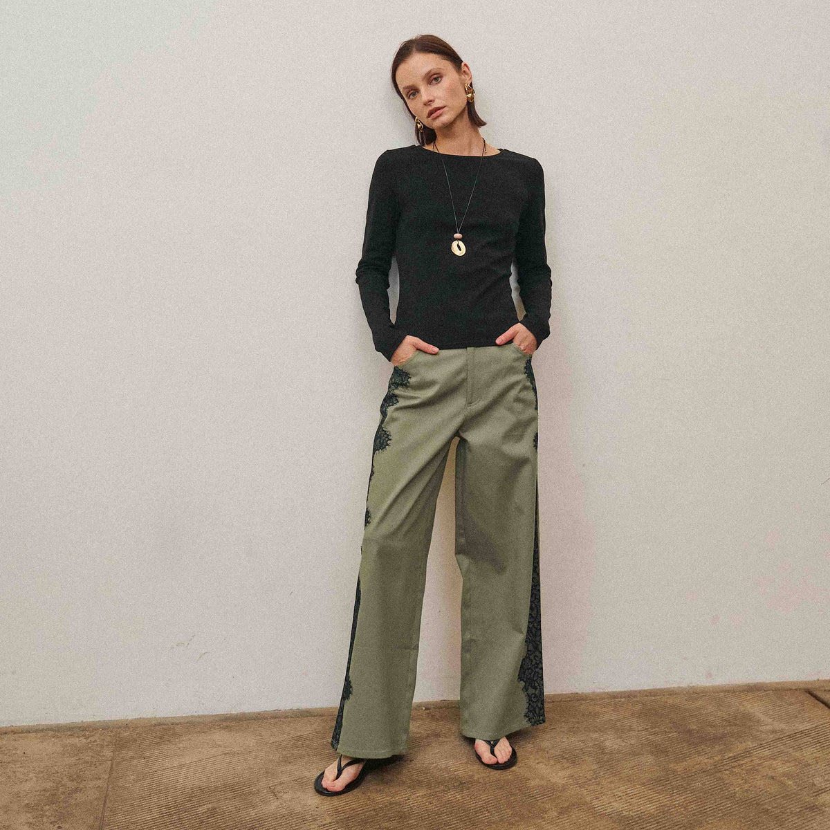 Pre-Order: The Able Lace Back Long Sleeve Top