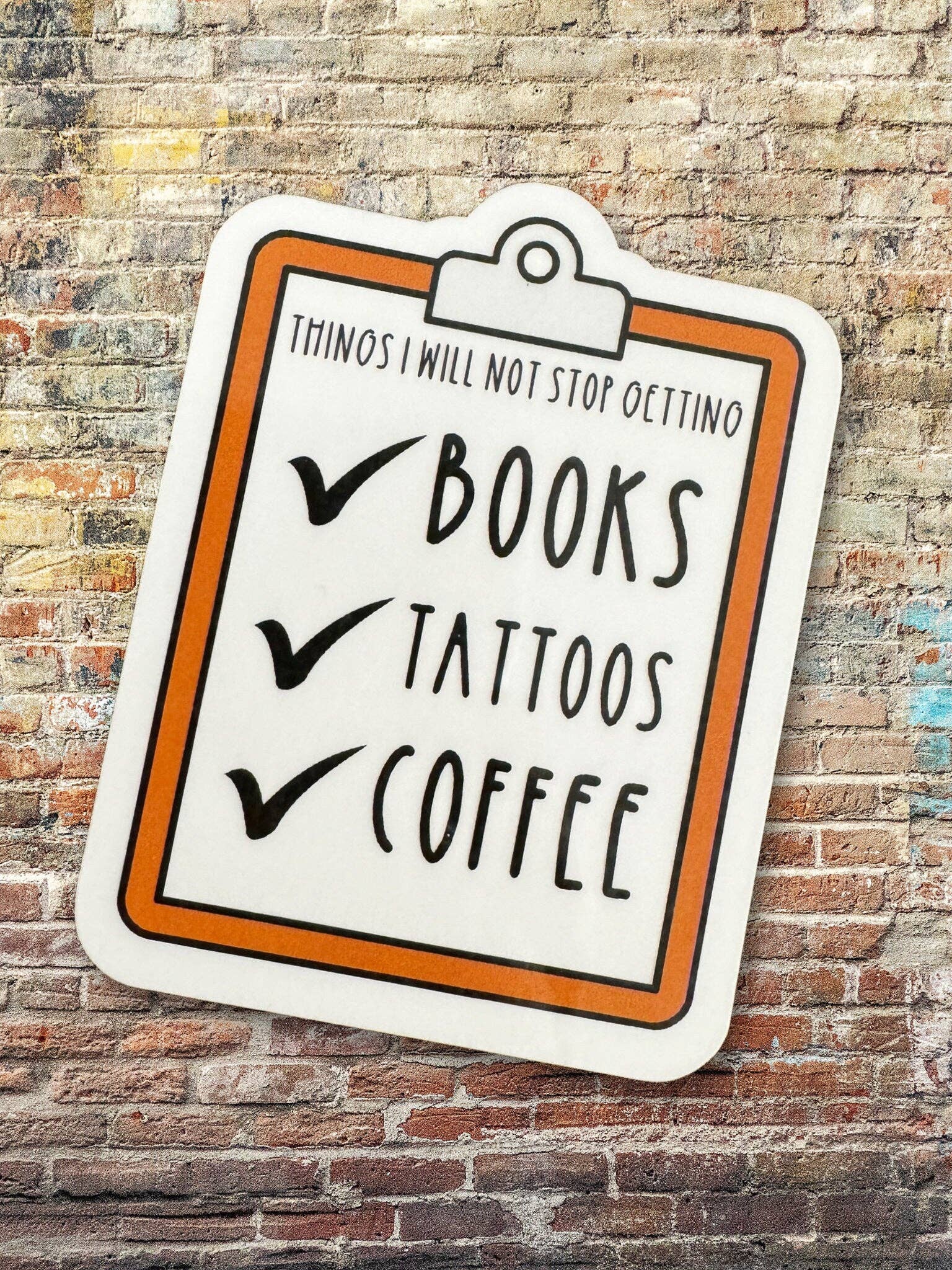 Sticker with &