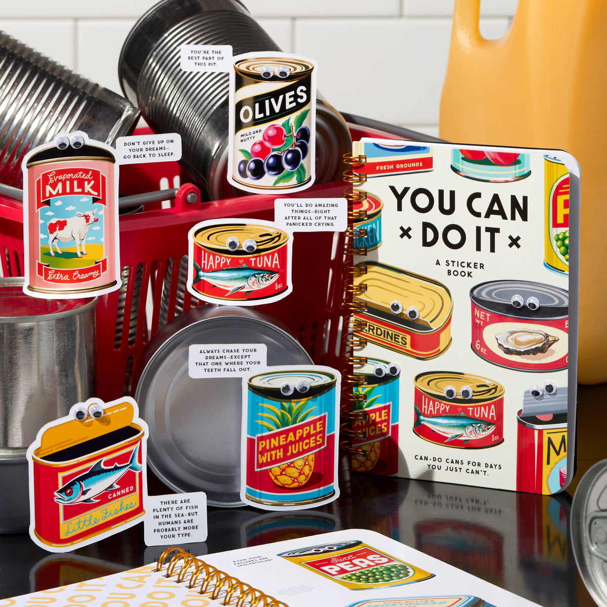 Brass Monkey You Can Do It Googly Sticker Book