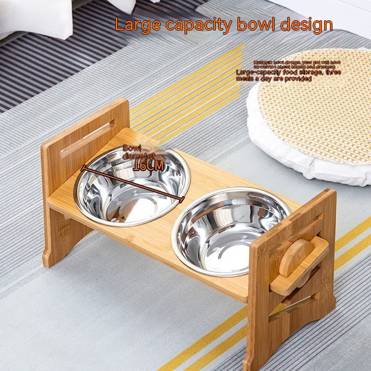 The Ergonomic Elevate Wooden Feeding Station