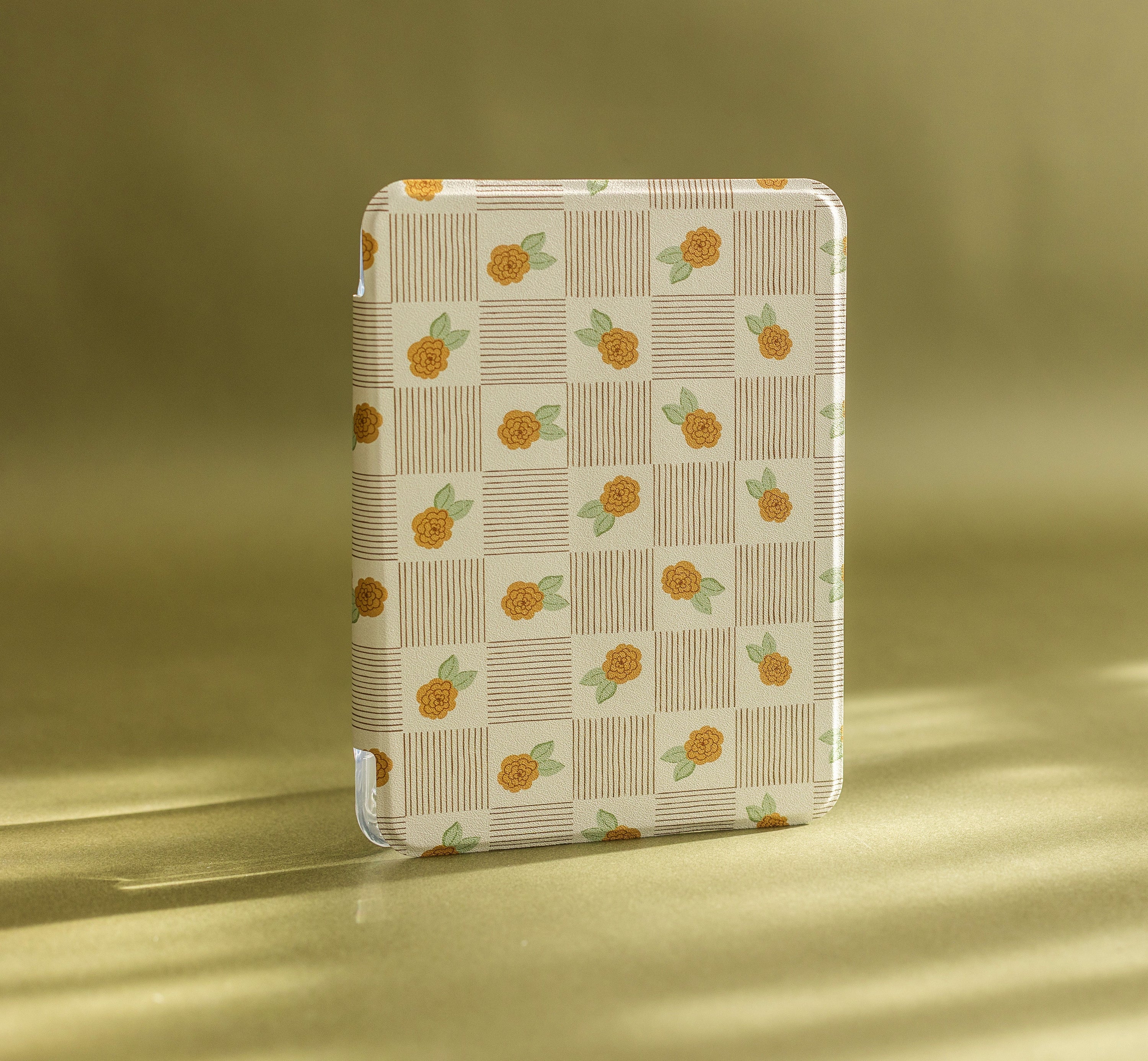 Checkered Blooms Kindle Case - FINAL SALE