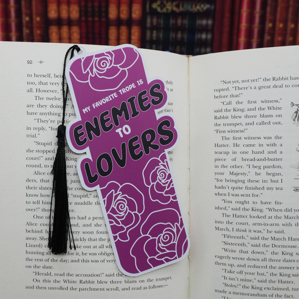 Enemies to Lovers Bookmark | Romance Trope Bookmark