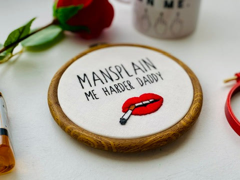 Mansplain me harder daddy // PDF Pattern Download