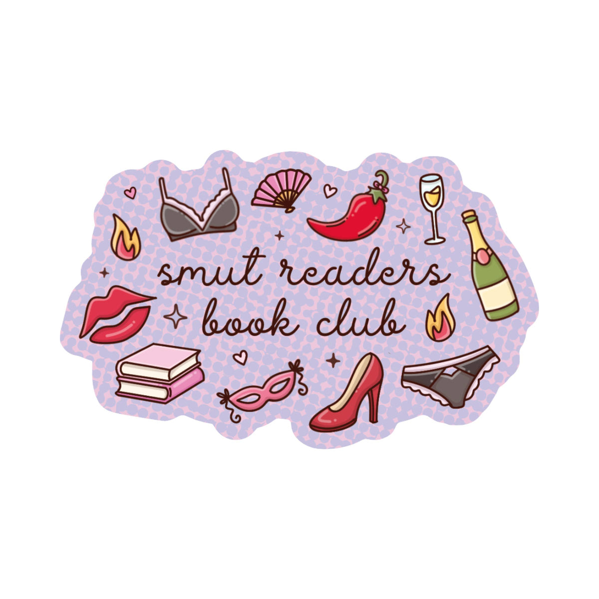 Sticker with icons and text &