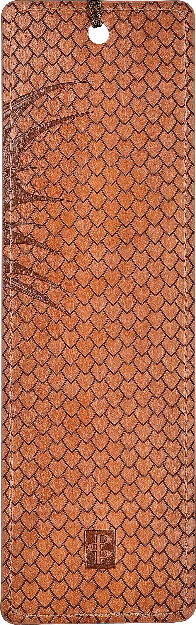 Dragon Artisan Bookmark | Embossed Vegan Leather Fantasy Bookmark
