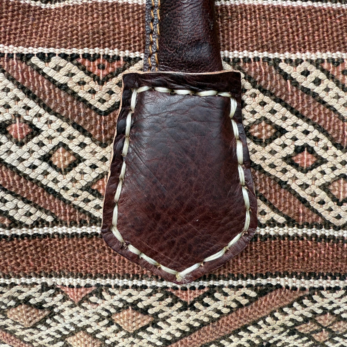 Kilim & Leather Weekender Bag