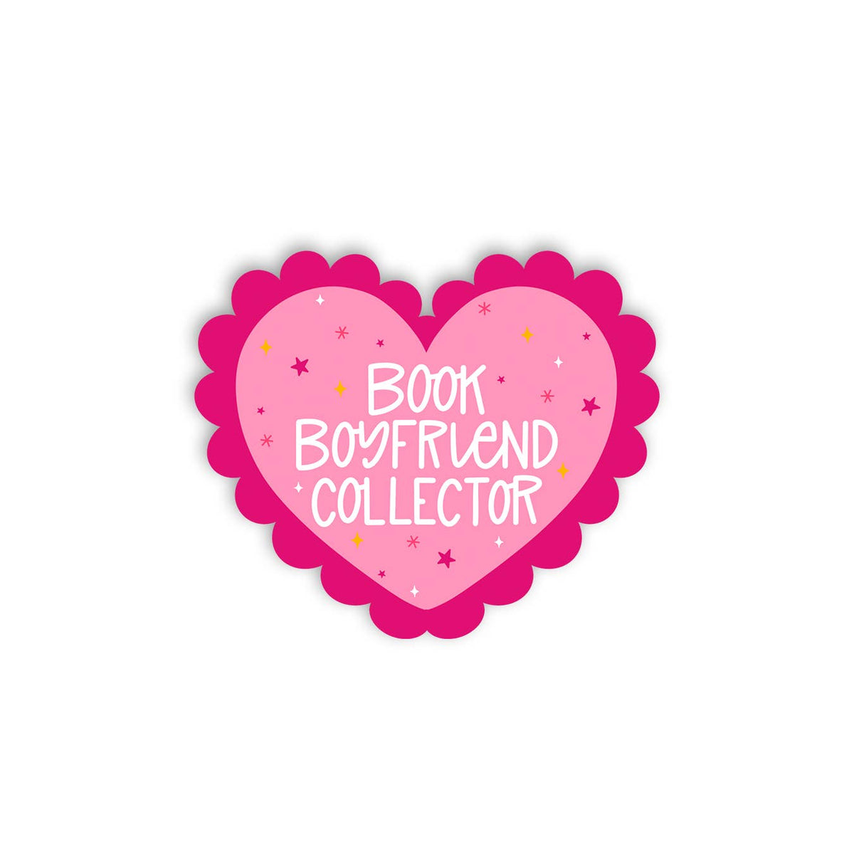 Book Boyfriend Collector Heart Sticker | Bookish Vinyl Stick