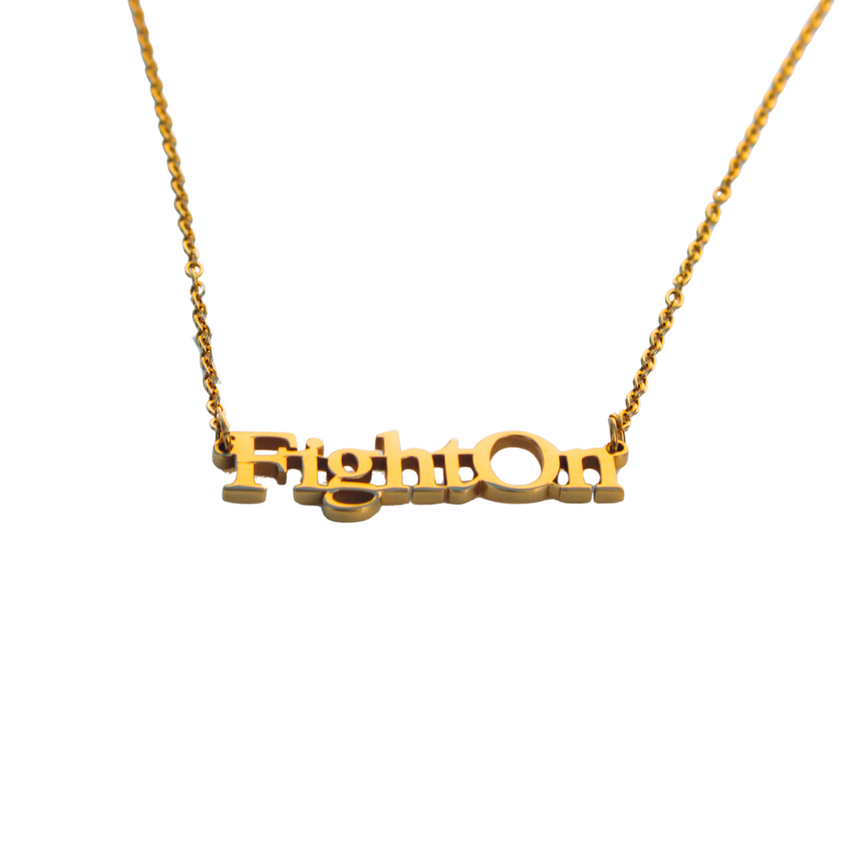 Fight On Cutout Necklace - Monte Mader x Babe Co.