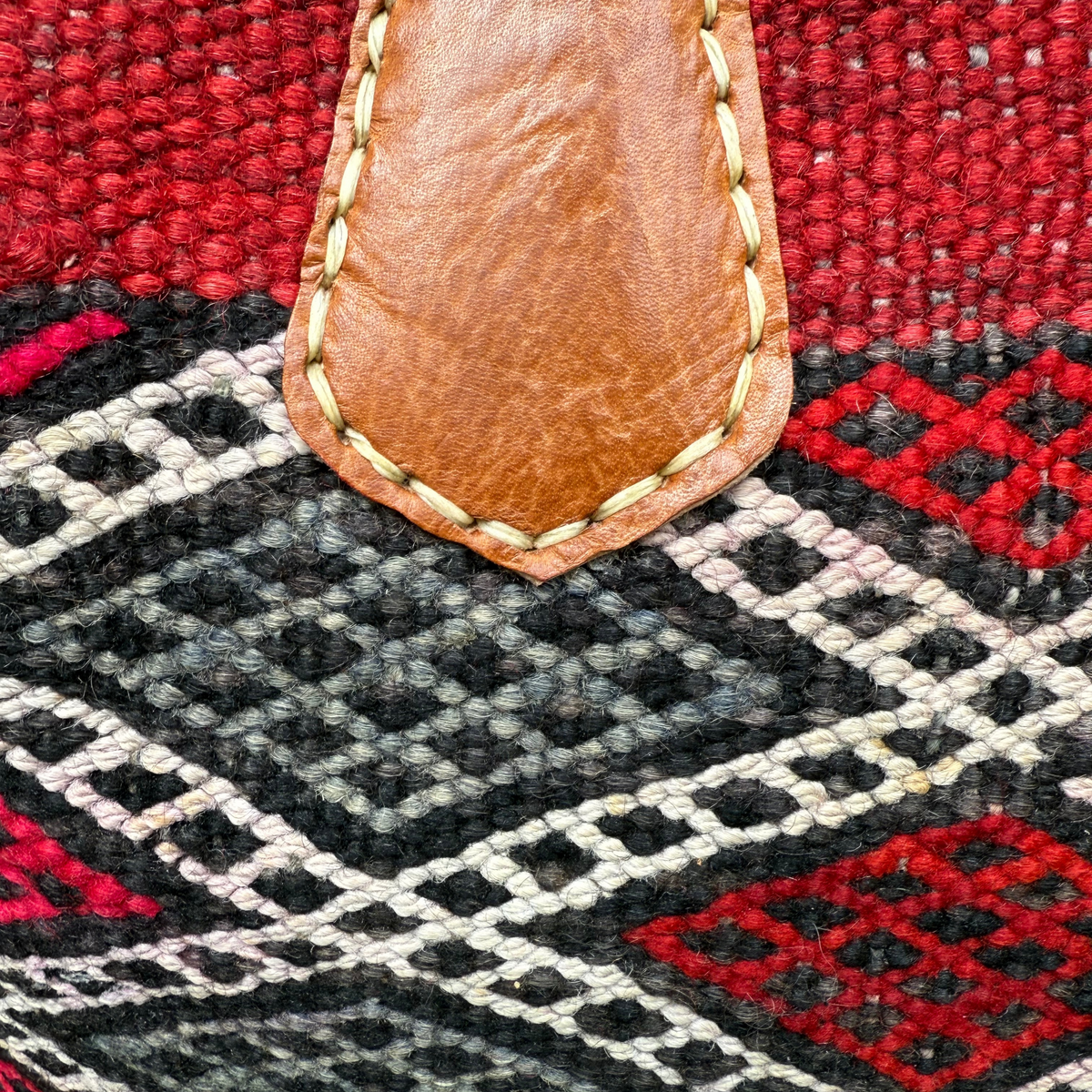 Kilim & Leather Weekender Bag