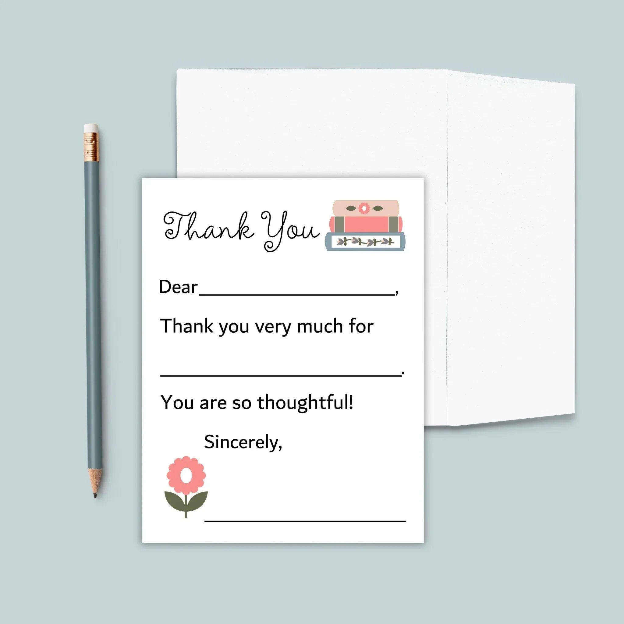Books - Fill-in Thank You Notes - The Note House