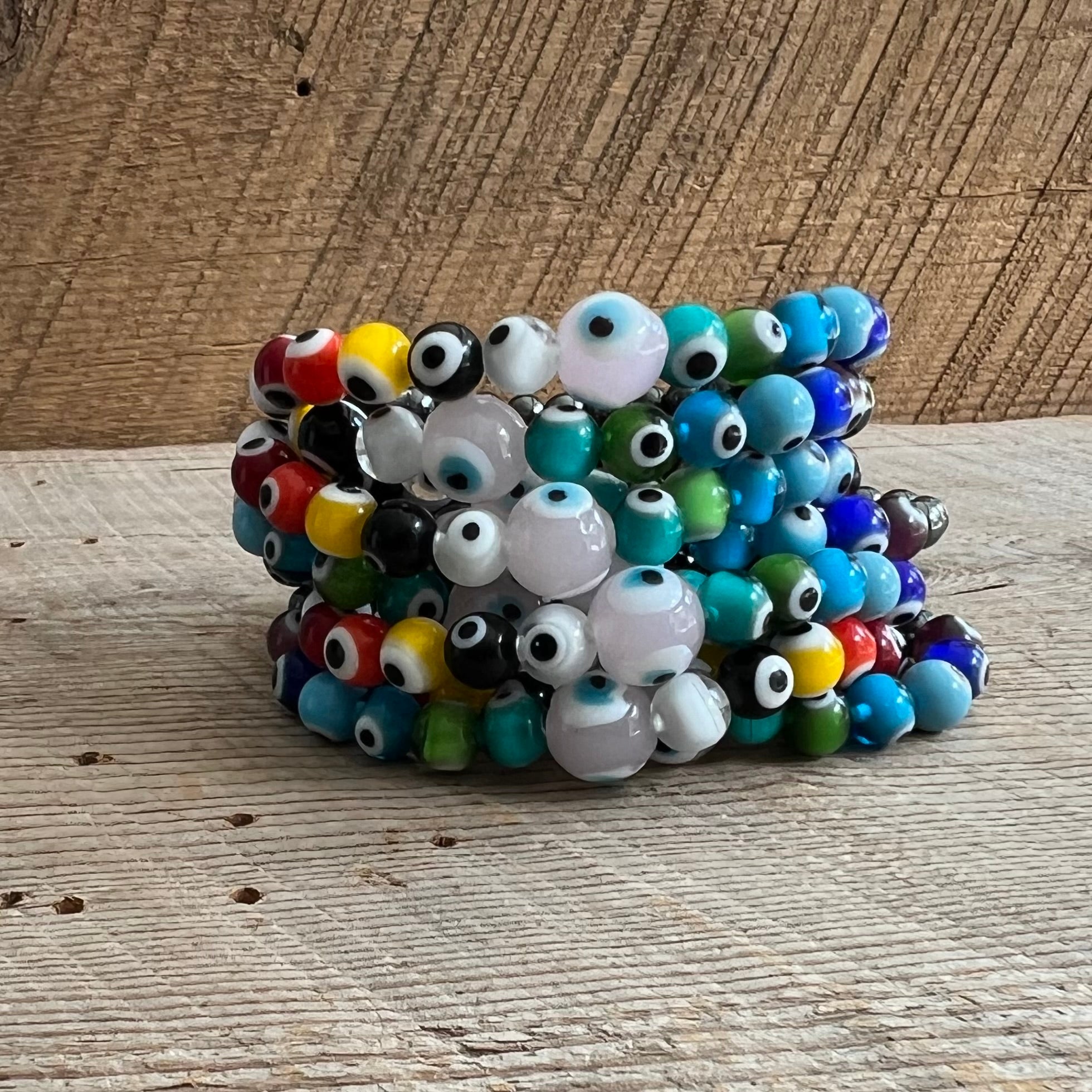 SariBlue® All The Good Juju Evil Eye Hematite Bracelet