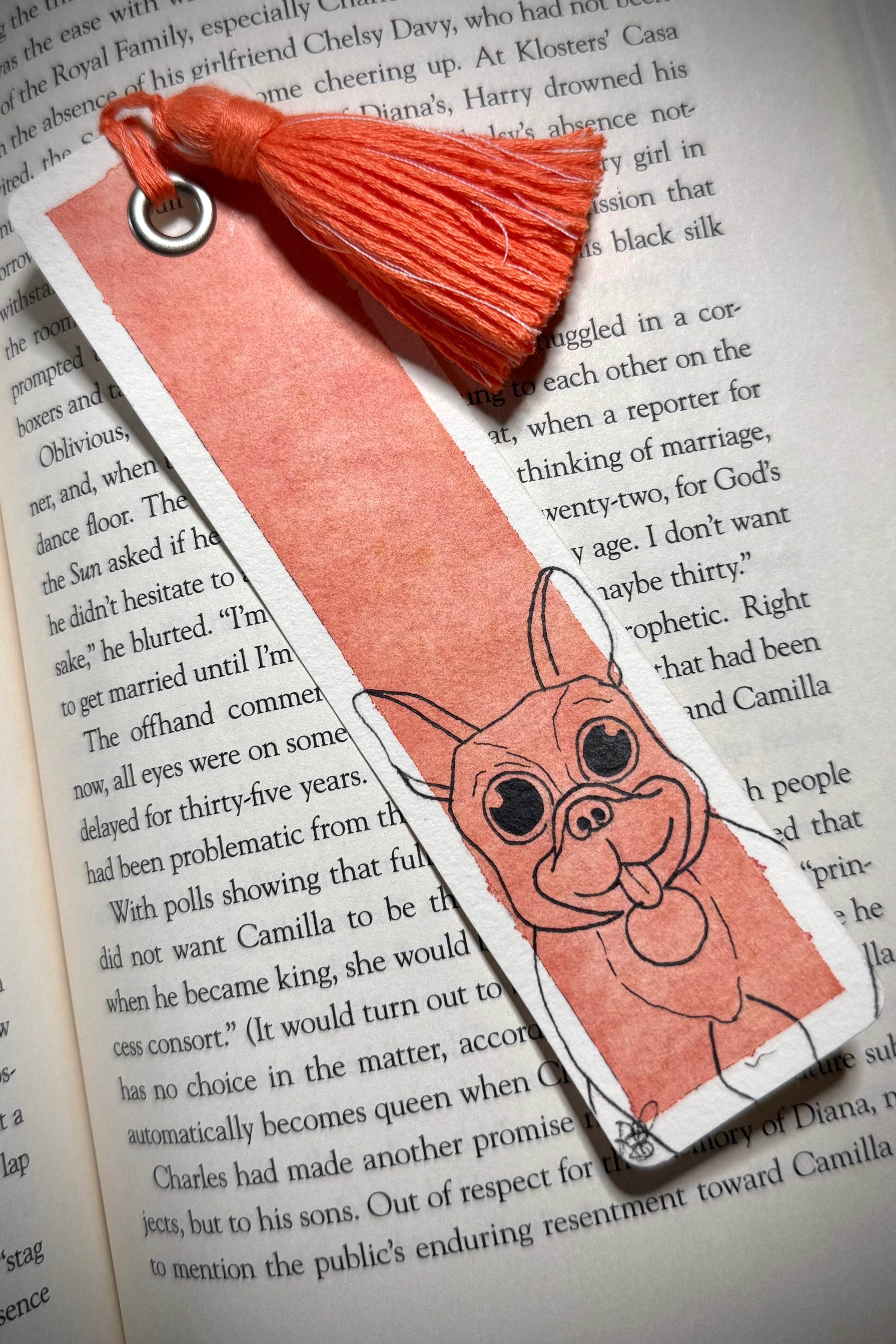 French Bulldog Bookmark