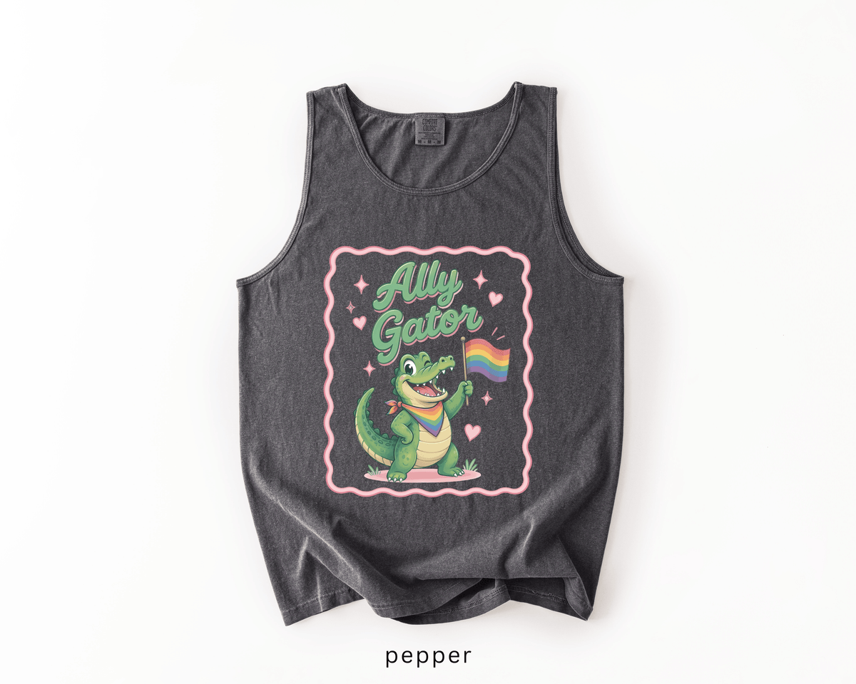 Ally Gator LGBTQ Tank Top | Pride Ally Graphic Tank