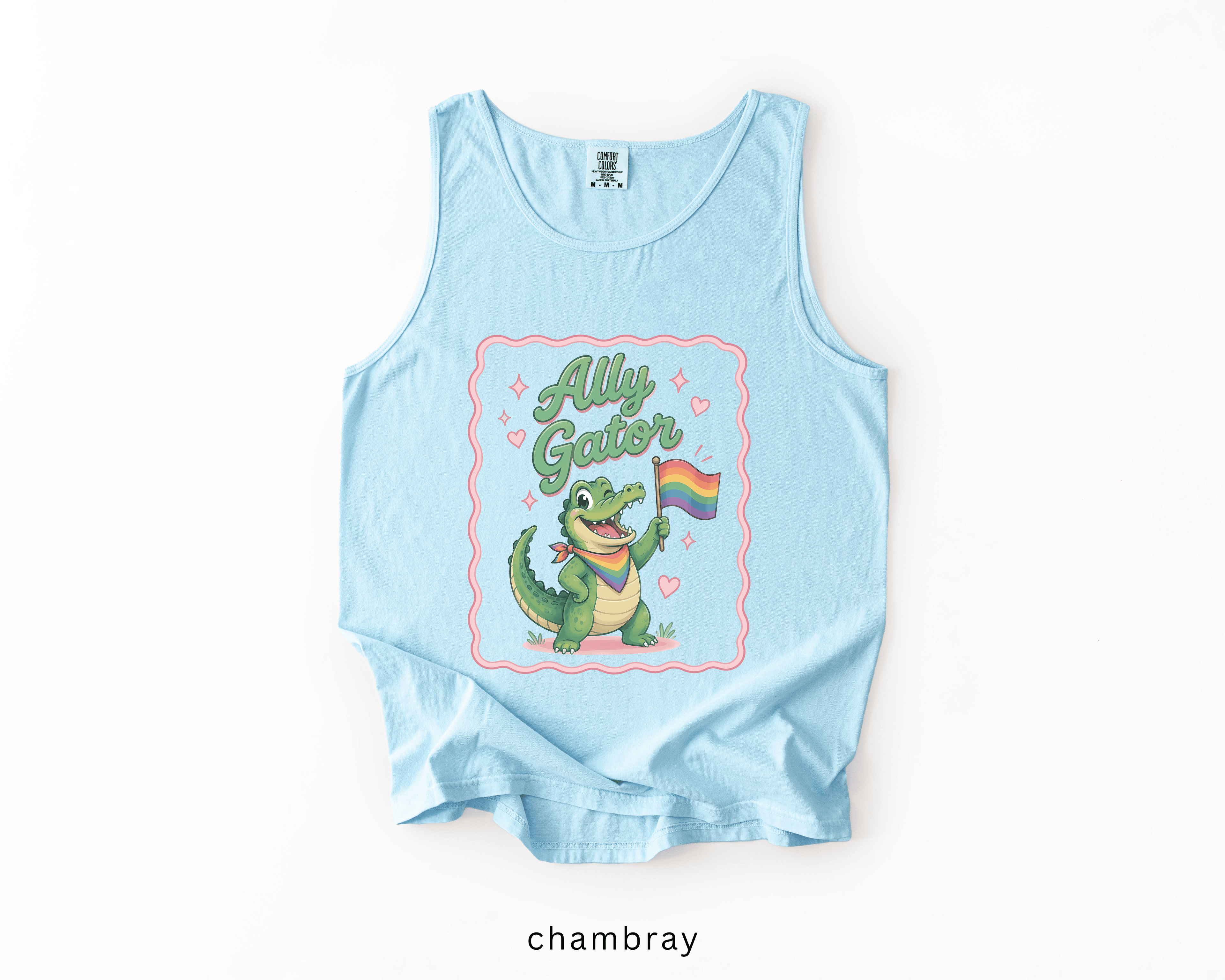 Ally Gator LGBTQ Tank Top | Pride Ally Graphic Tank