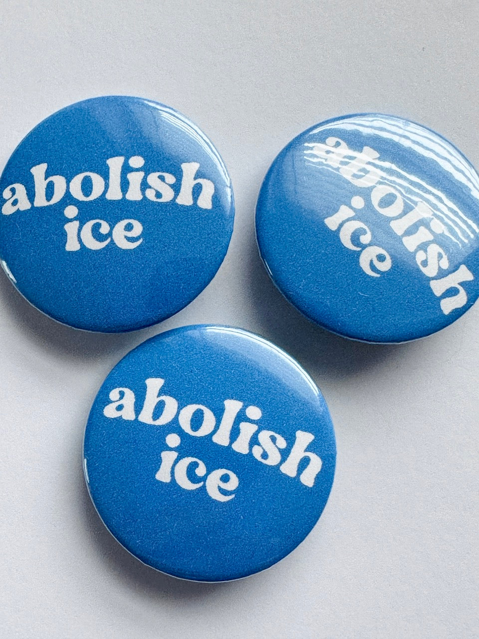 Abolish Ice Political Button Pin (1.25")