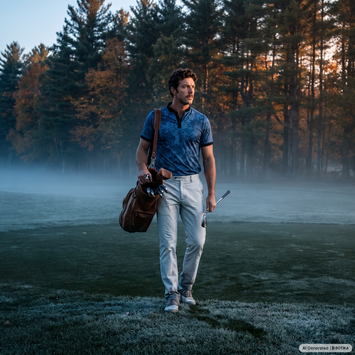 Urban Camo Blade Collar Golf Polo