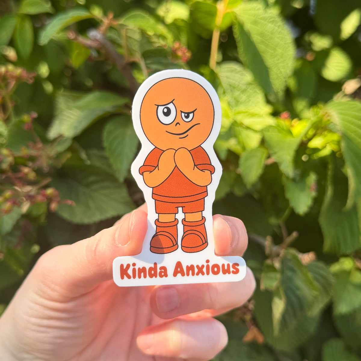 Anxious Vinyl Sticker