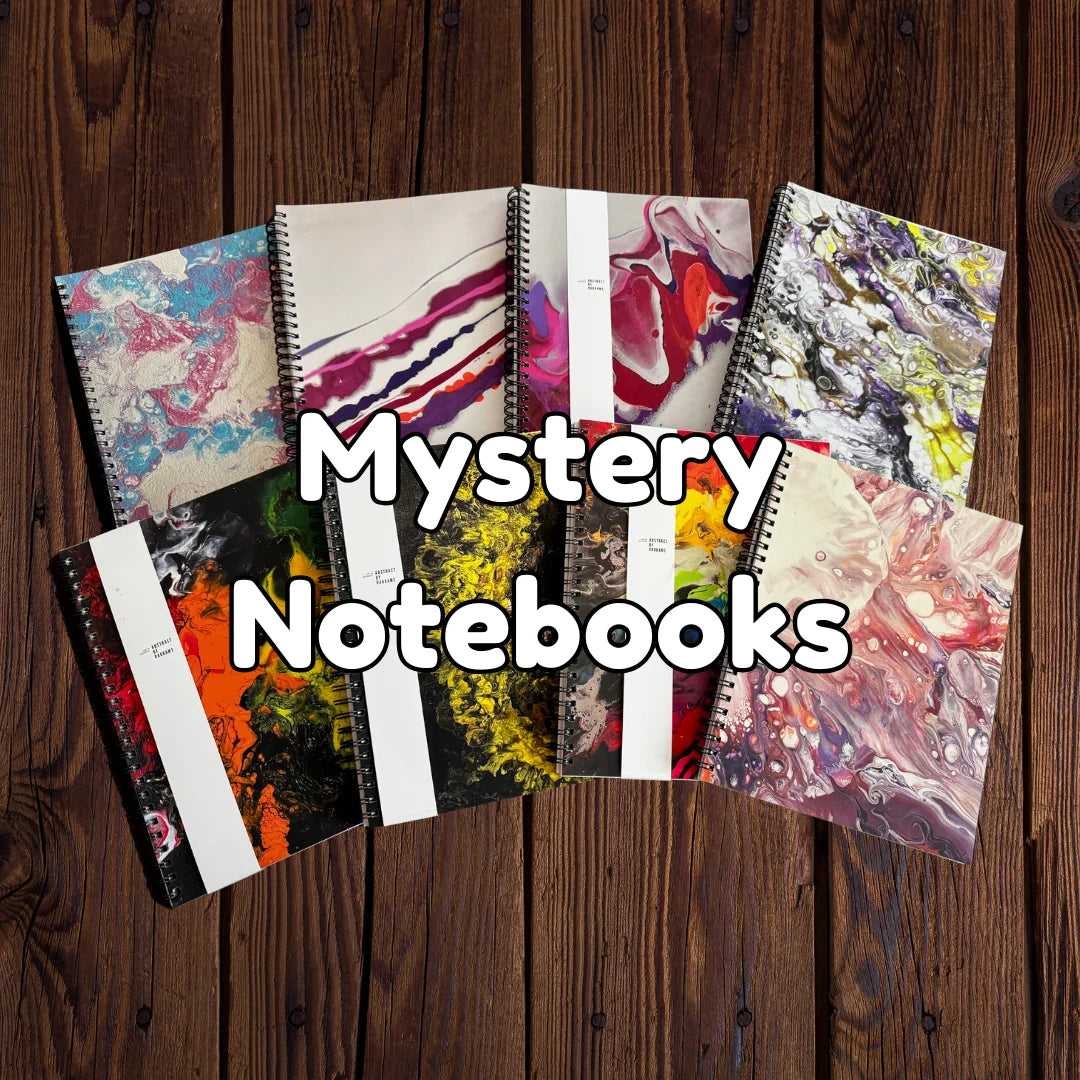 Mystery Softcover Spiral Blank Notebooks - 7 inch x 9 inch