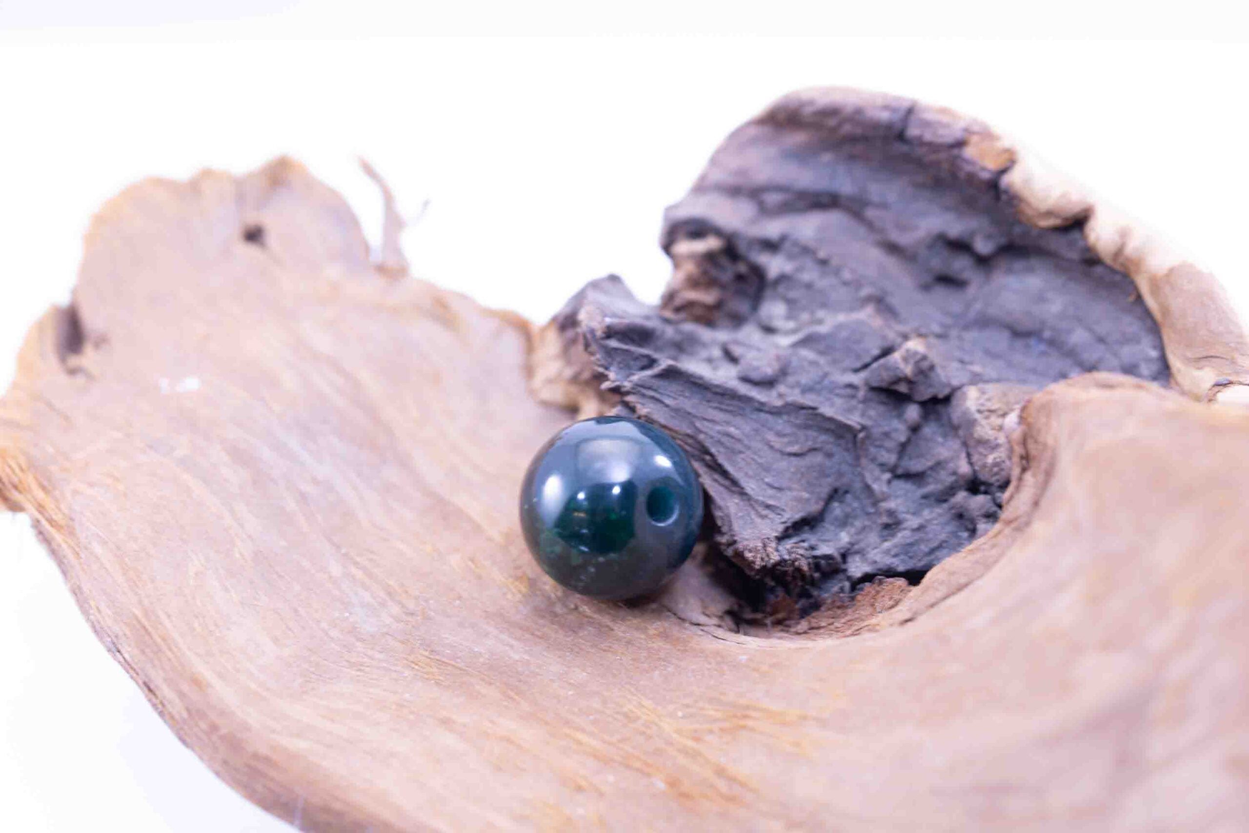 Guatemalan Imperial Green-Blue Spherical Bead