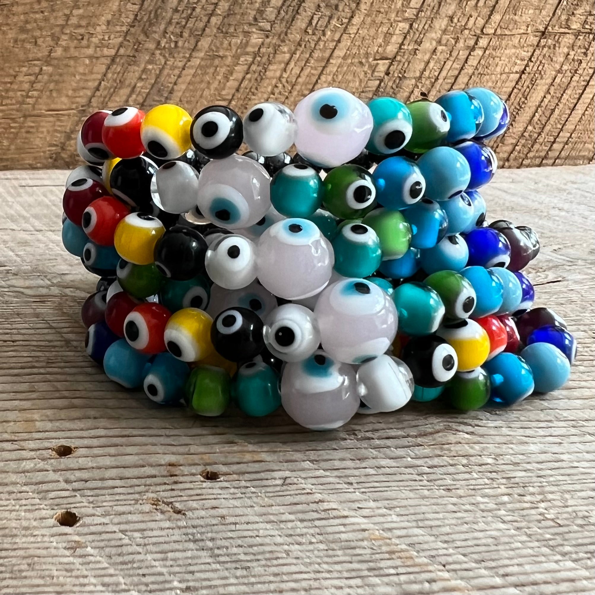 SariBlue® All The Good Juju Evil Eye Hematite Bracelet