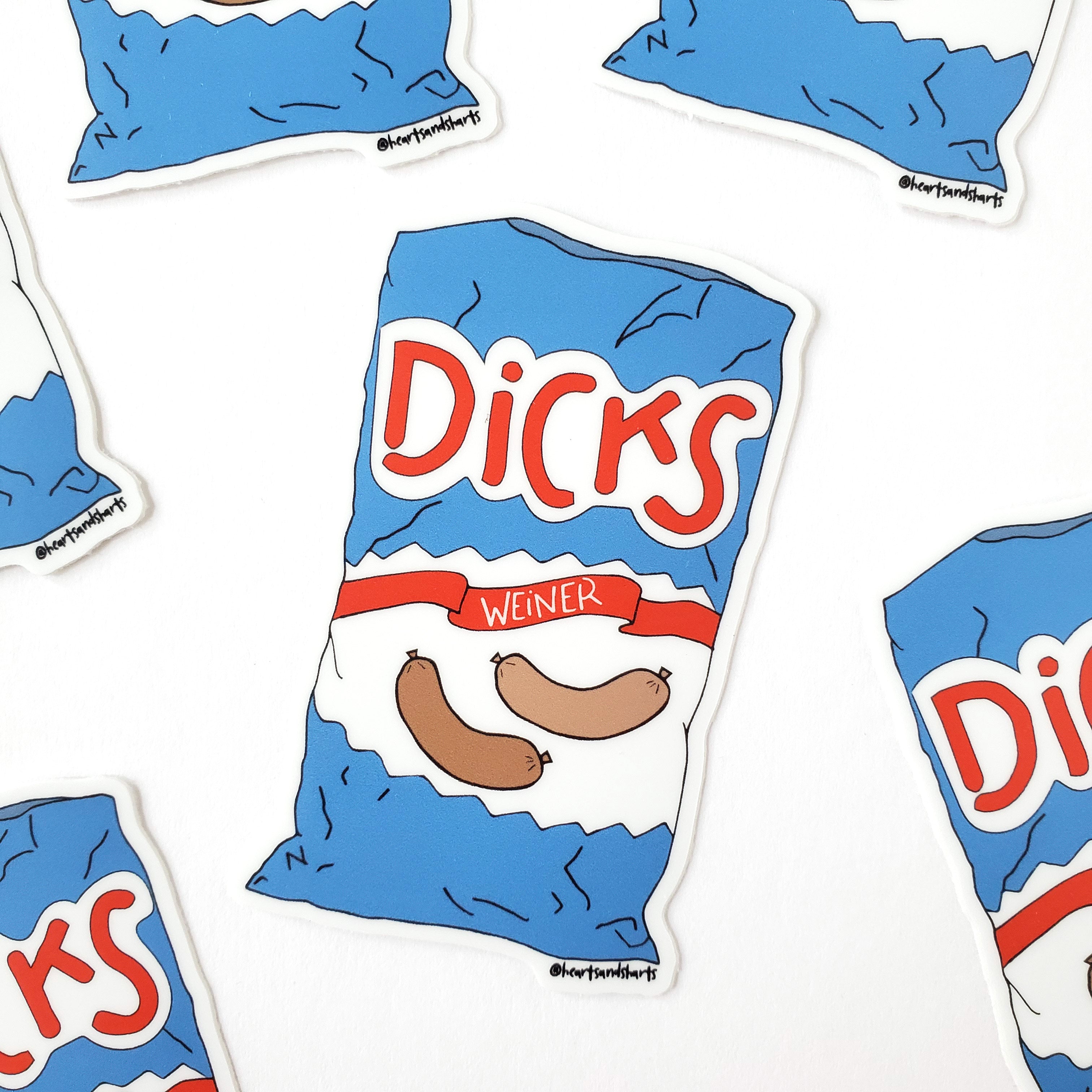BAG OF D ILLUSTRATED 3X3 VINYL STICKER
