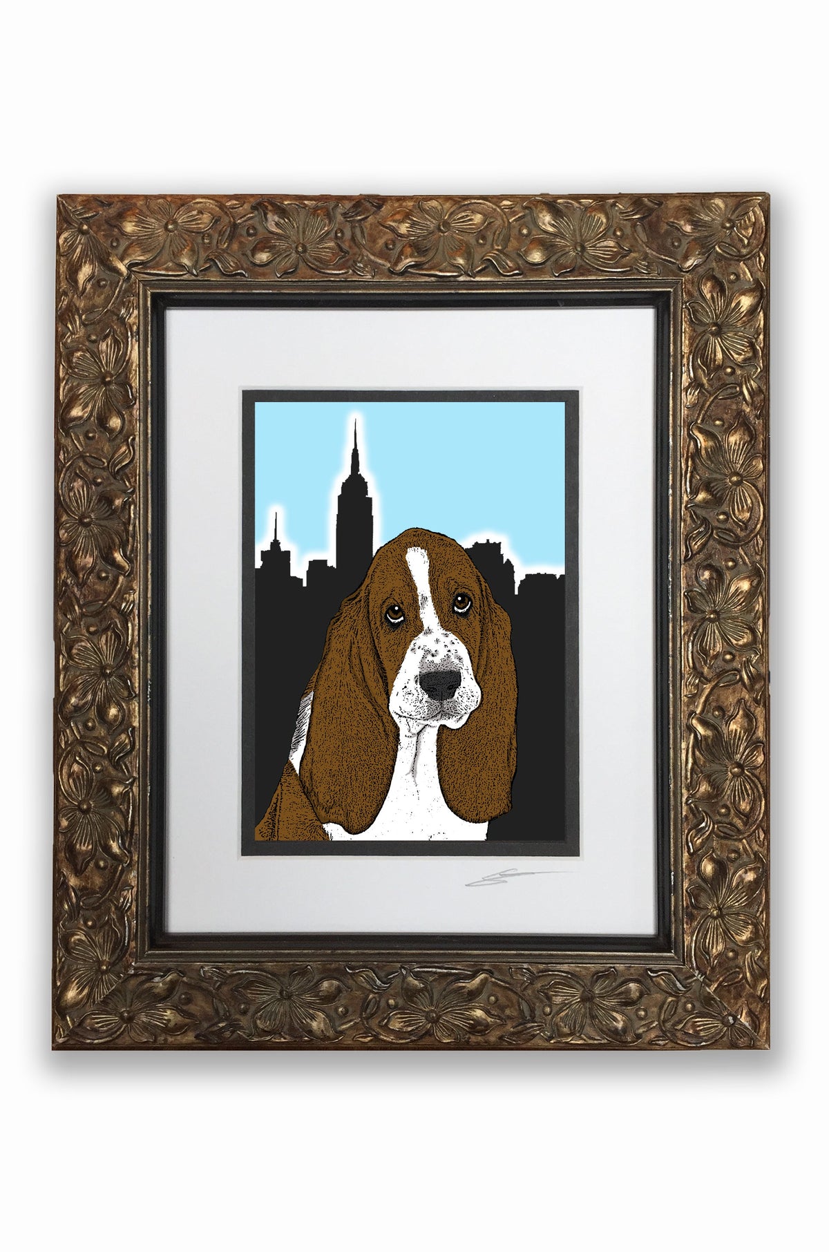 Basset Hound Pupart Portrait