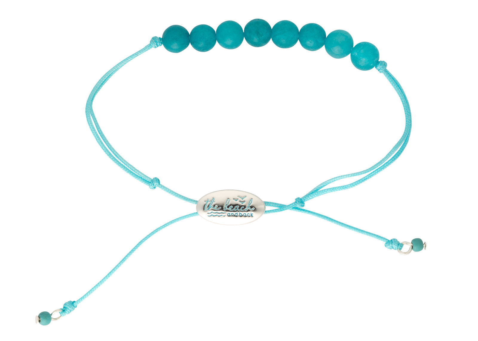 seaside turquoise quartz slider bracelet