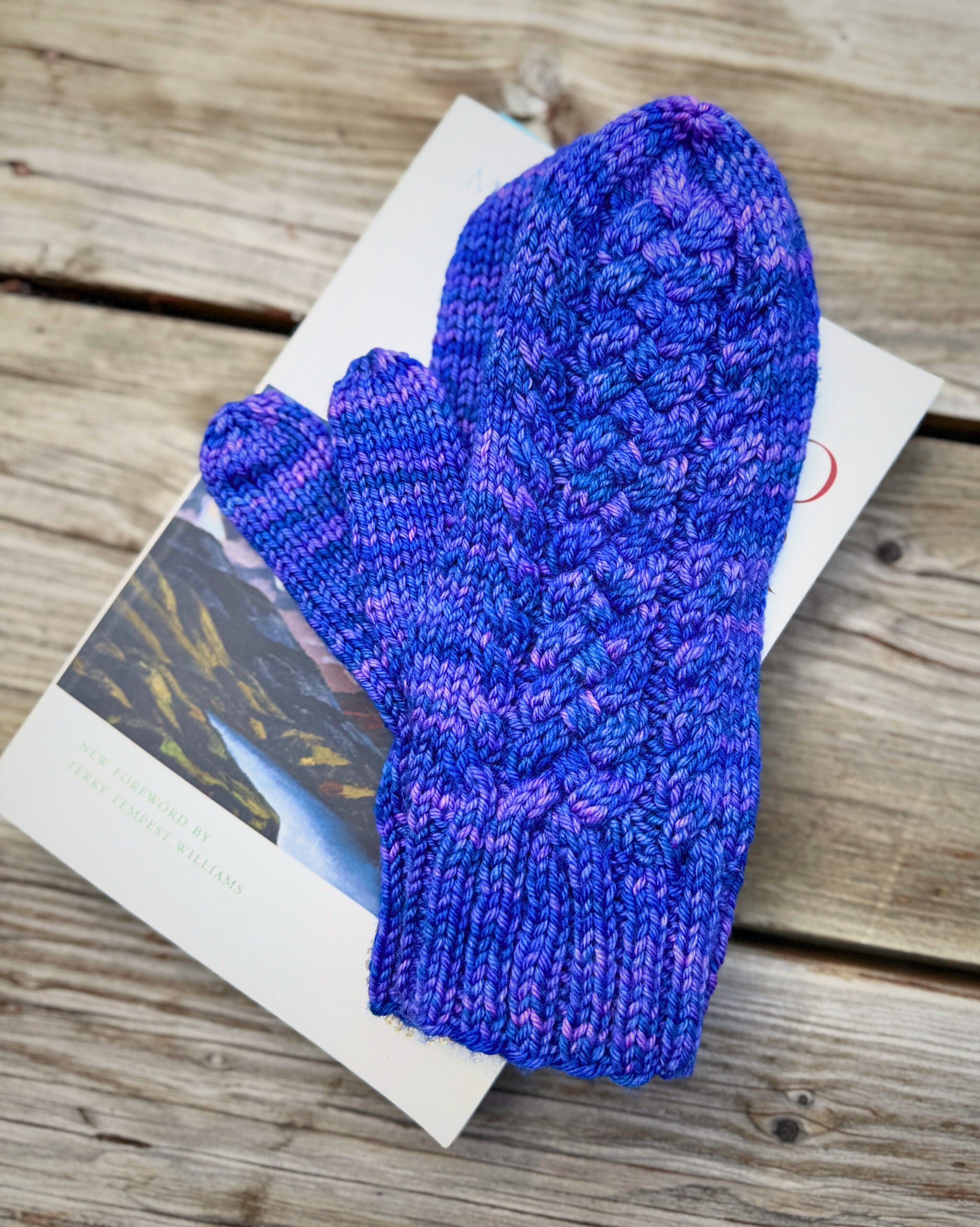 Braided River Mittens // Knitting PDF Pattern