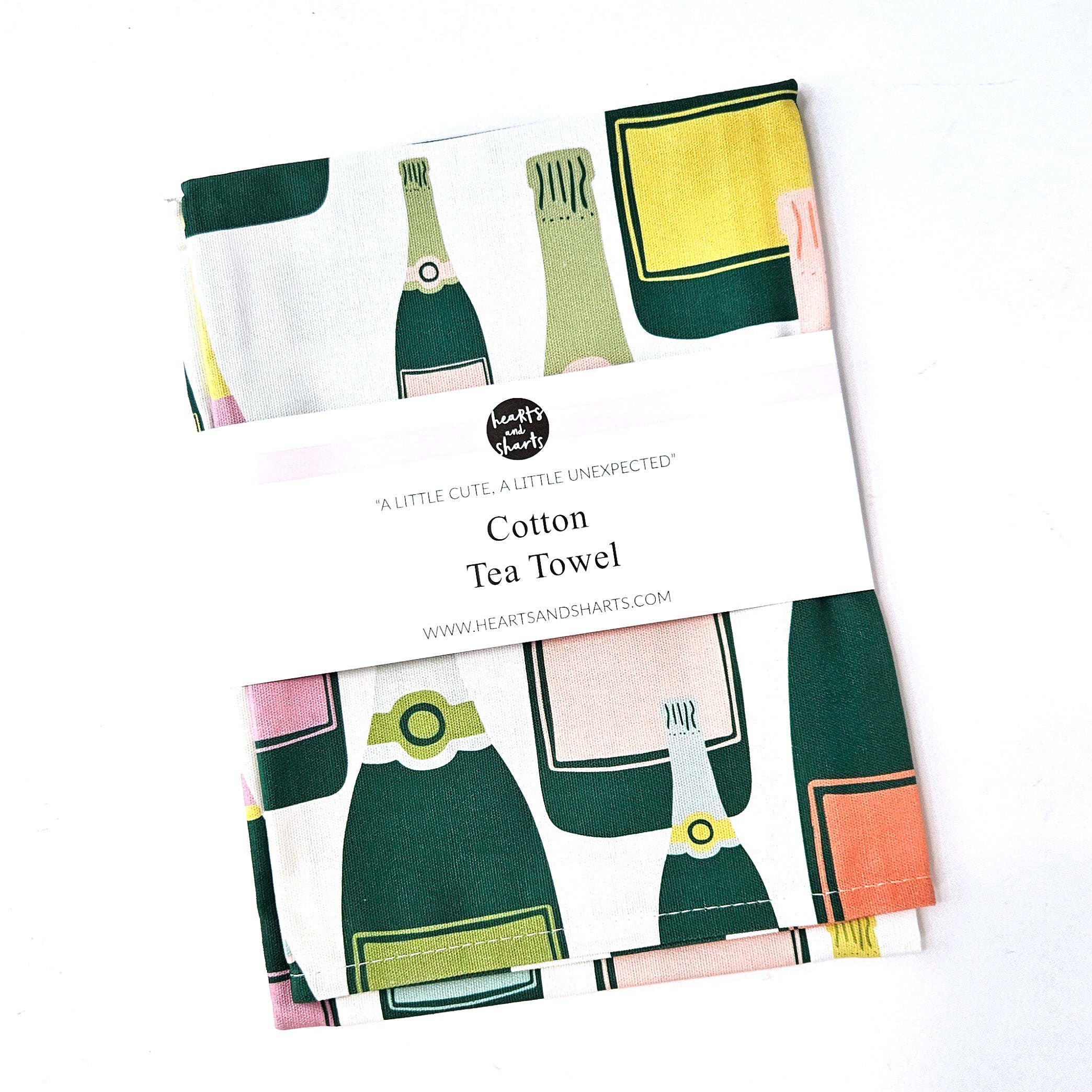 Cotton Kitchen Towels - Sustainable, Absorbent, Quick-Dry, 100% Cotton, Hand-Drawn Original