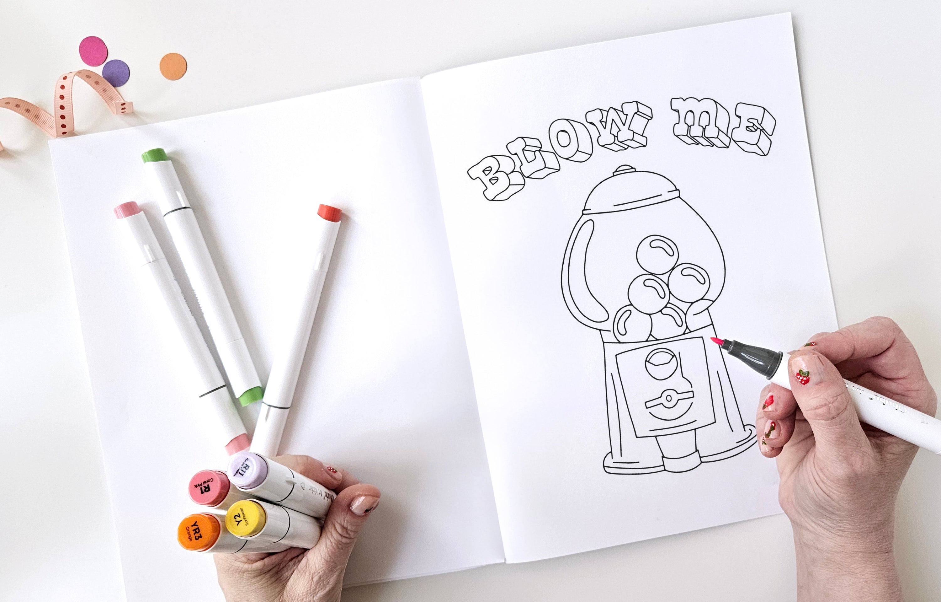CUTE AF ADULT COLORING BOOK - FUNNY. BOLD, AND EASY DESIGNS FOR ADULTS AND SENIORS - NO AI