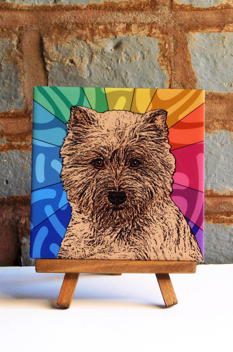 Cairn Terrier Ceramic Art Tile