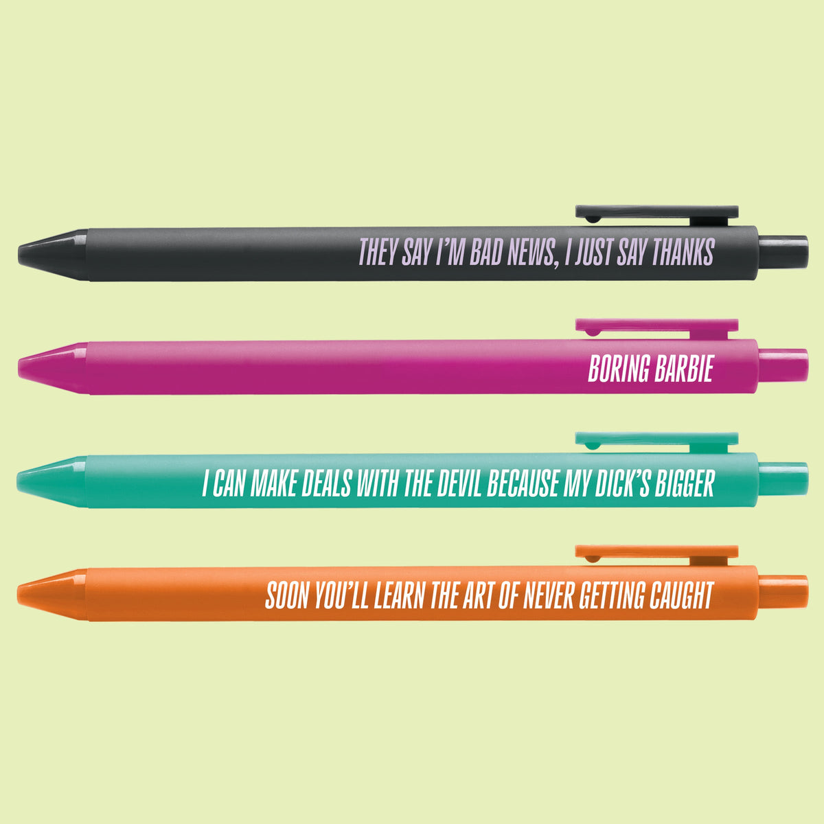 CANCELLED! Pen Set styled — four gel pens for the desk by indie artist MangoIllustrated