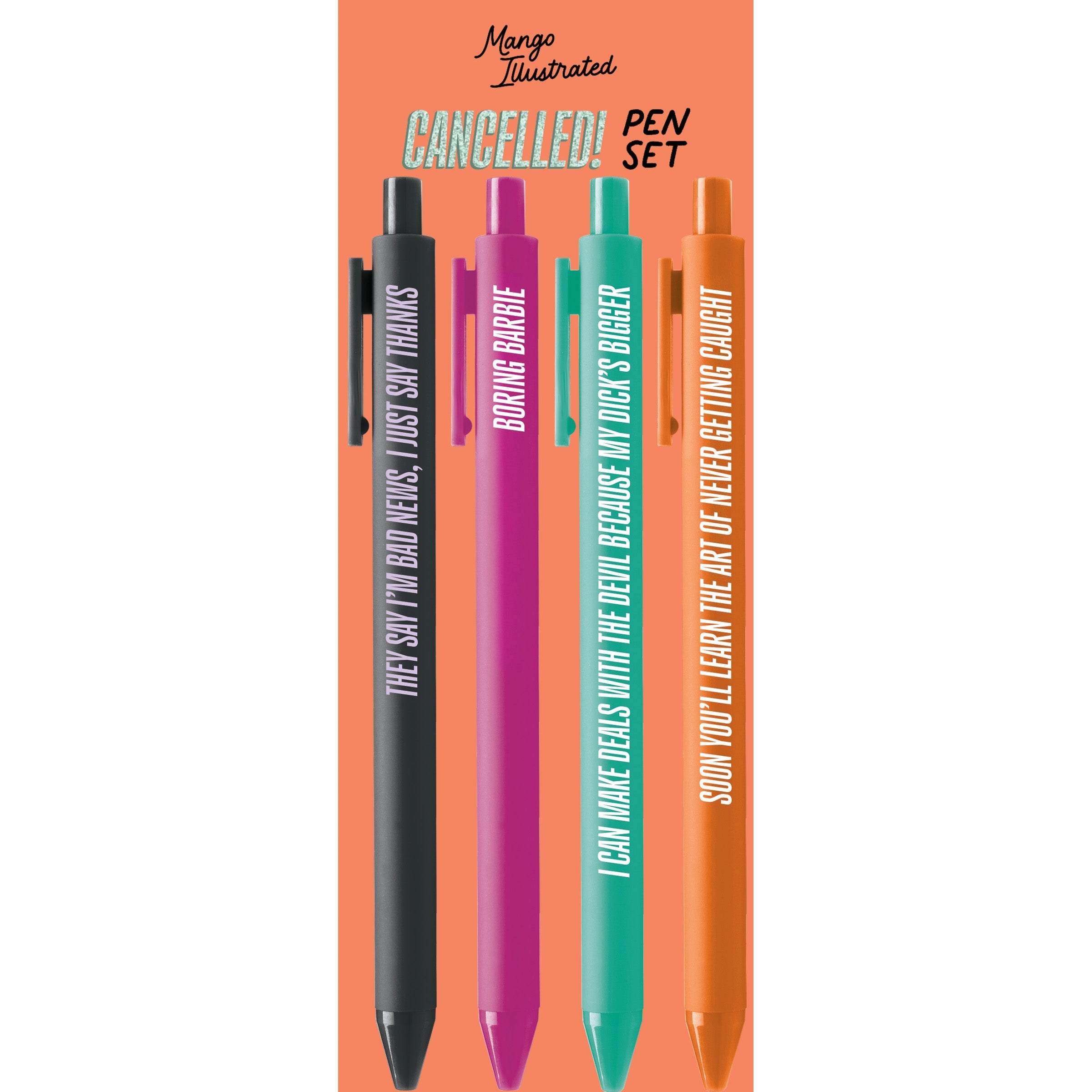 CANCELLED! Pen Set with card backing — Showgirl era pen set by MangoIllustrated