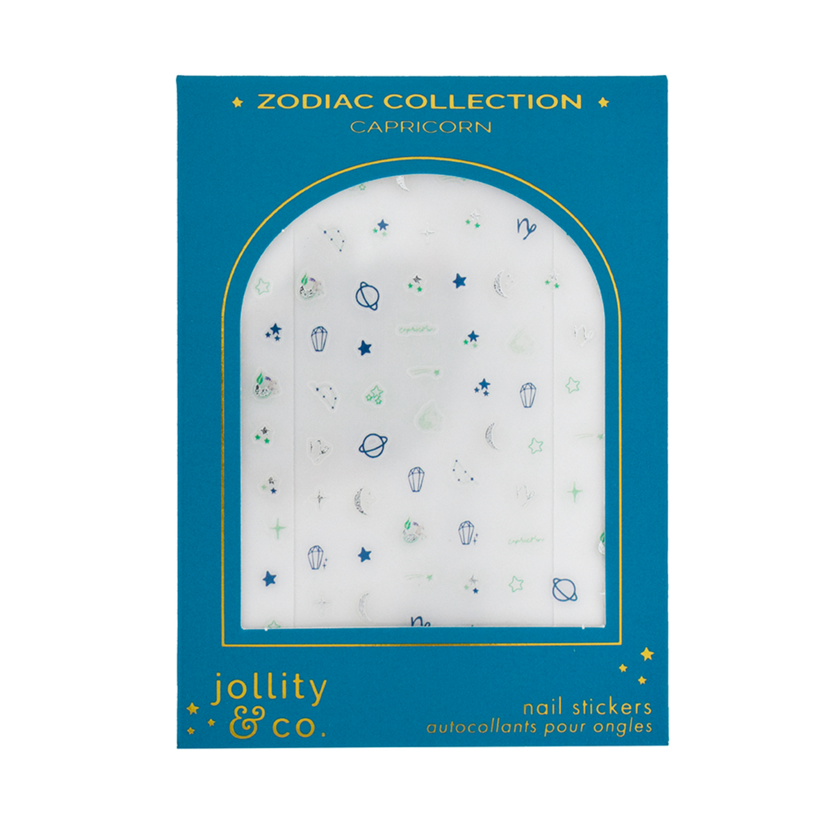 Zodiac Capricorn Nail Stickers, Jollity & Co