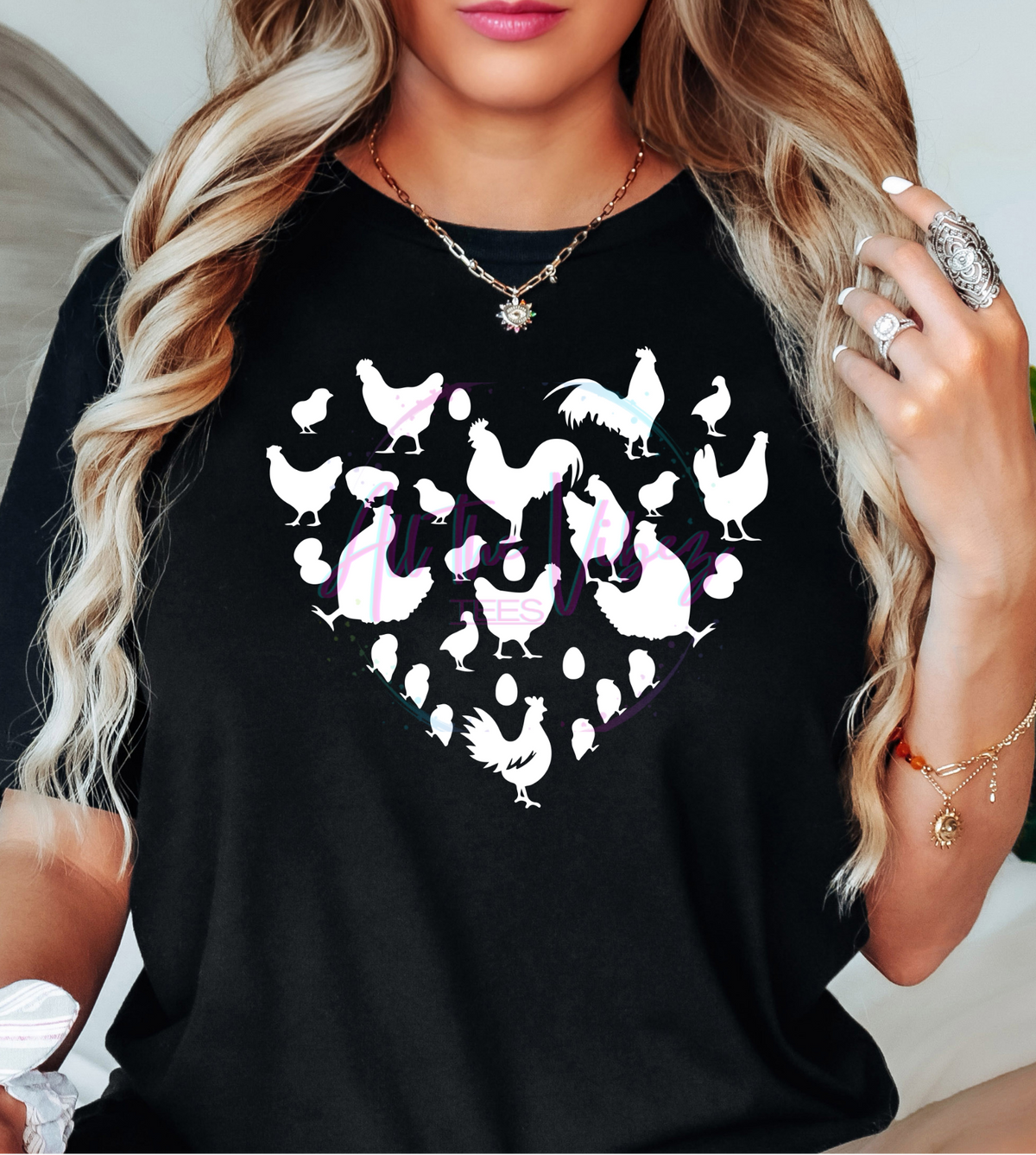 Chicken Love Heart T-shirt | Pride design