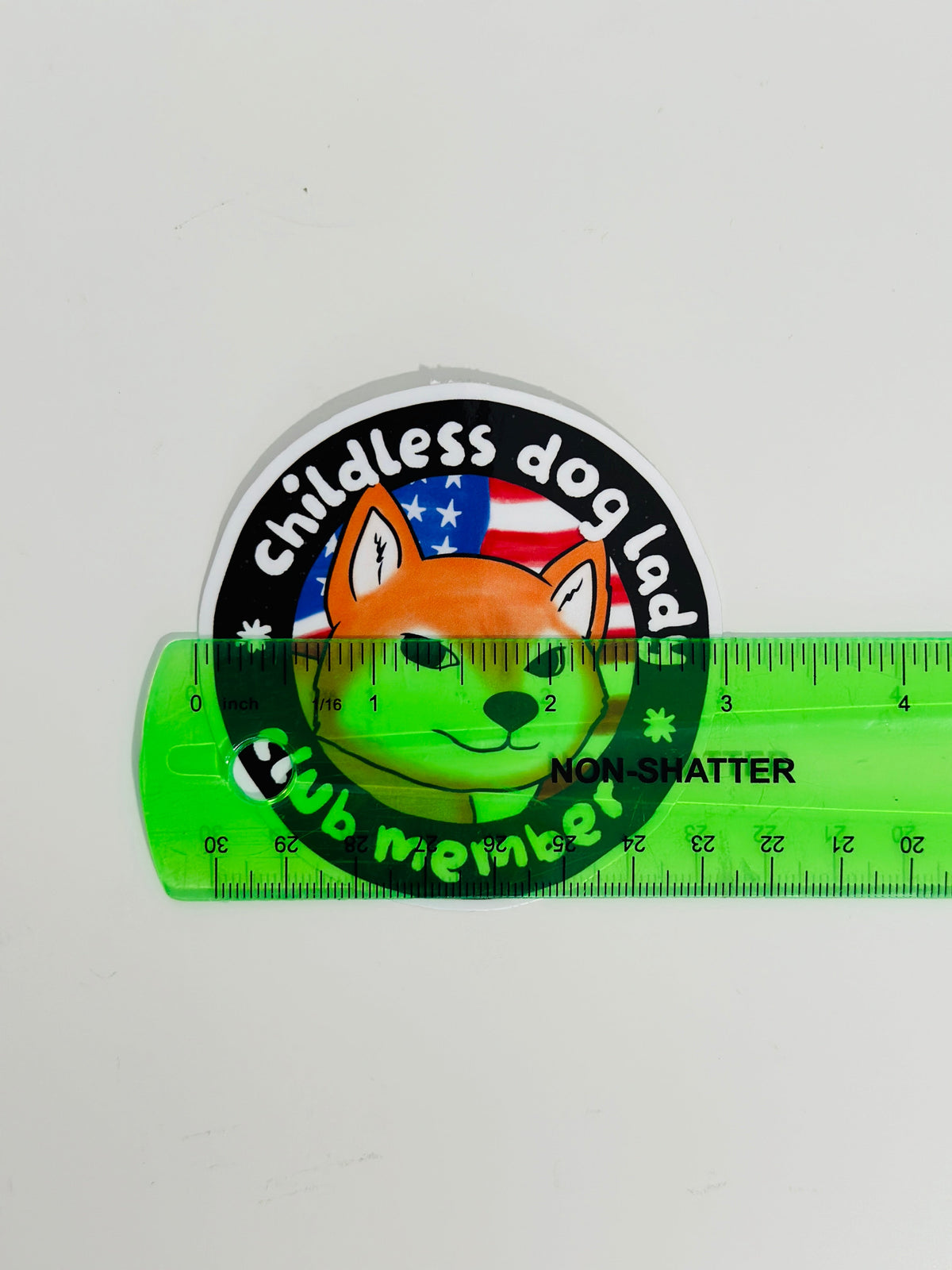 Childless Dog Lady Shiba Inu Sticker