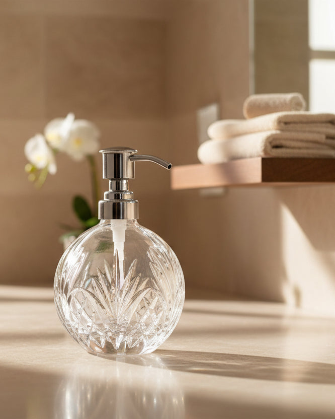 Crystal Round Soap Dispenser