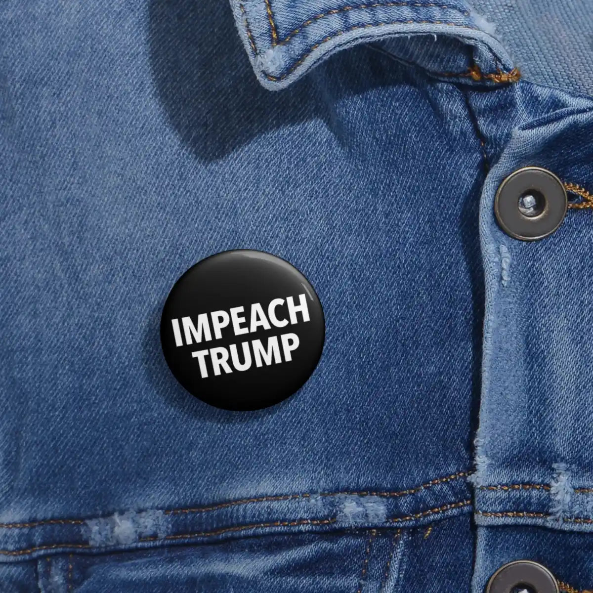 Impeach Trump Pin Back Button - Resistance Nation