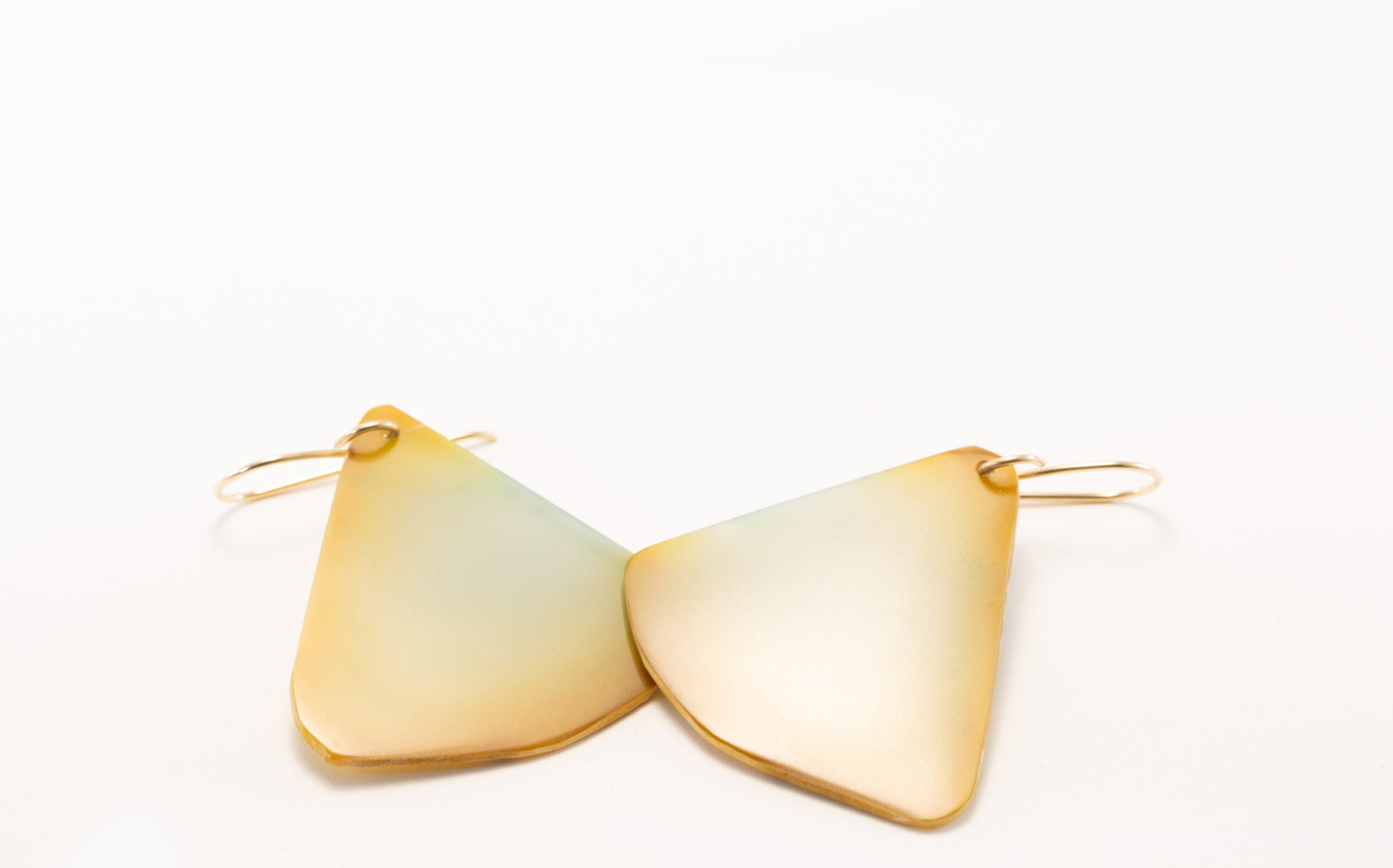 Handcrafted Guatemalan Jadeite Earrings – Blue and Orange Artisan Gemstone Dangles