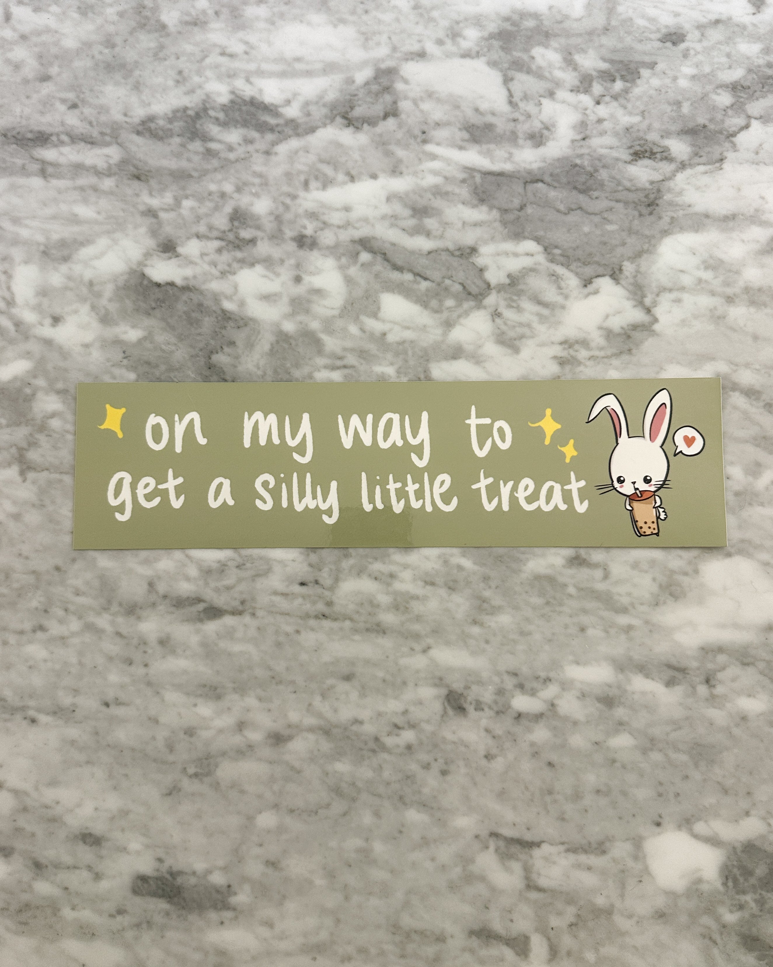 On My Way to Get a Little Treat Bumper Sticker