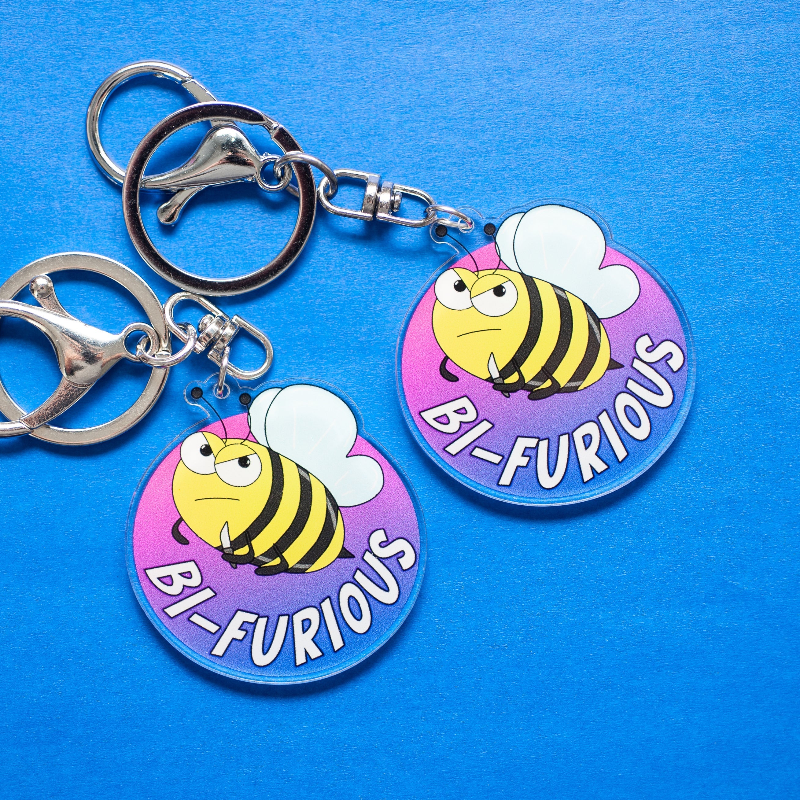 Bi-Furious keychain