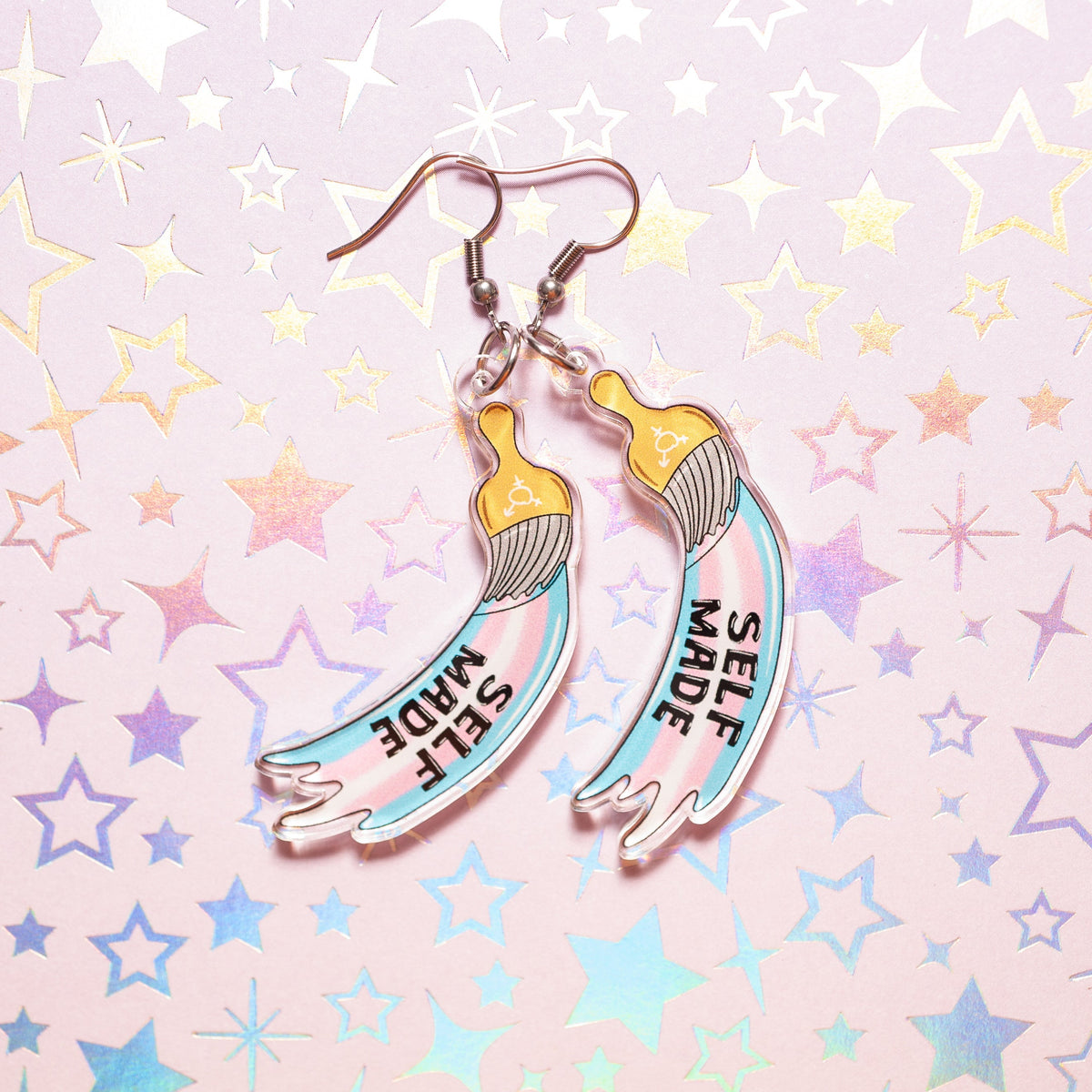 Self Made acrylic earrings