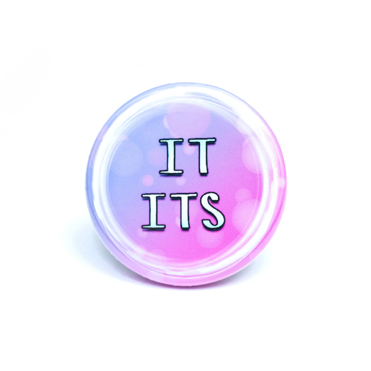 It/its pronoun buttons