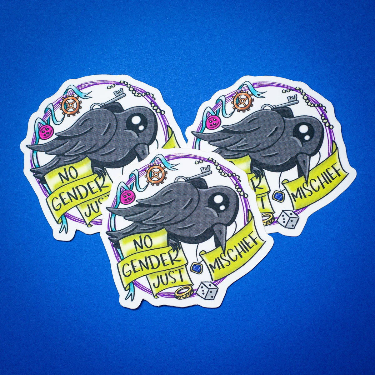 No Gender, Just Mischief sticker