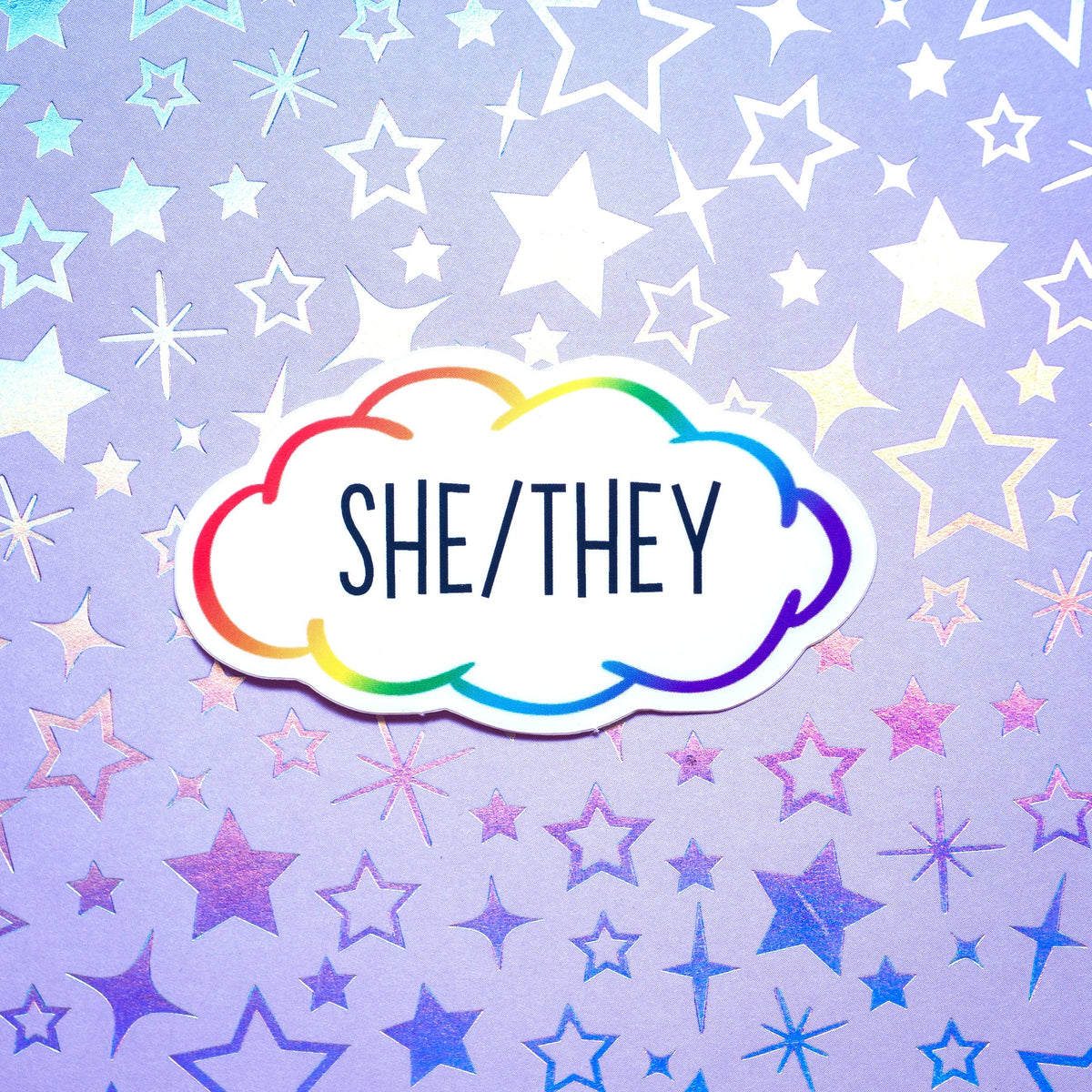 Pronoun stickers