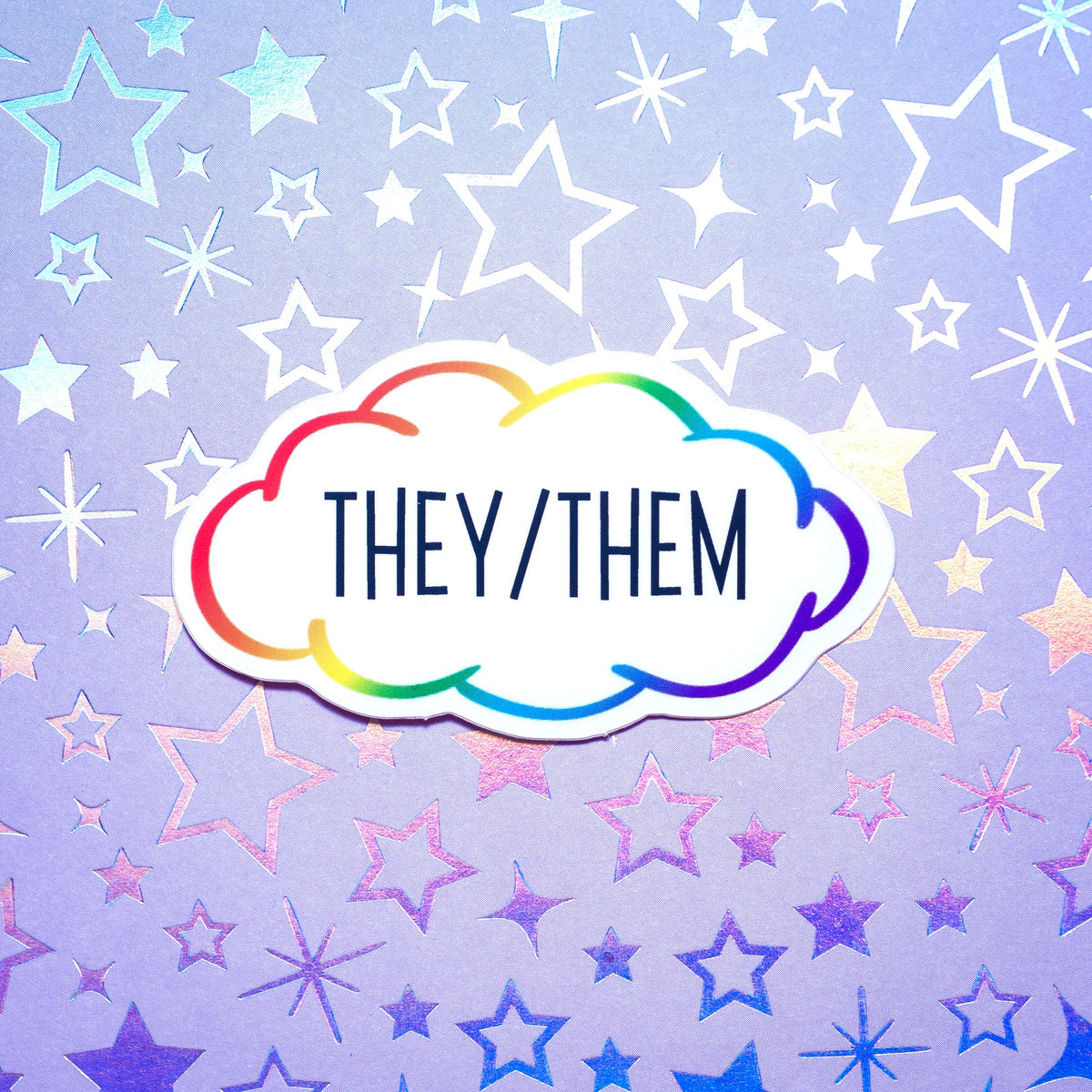 Pronoun stickers
